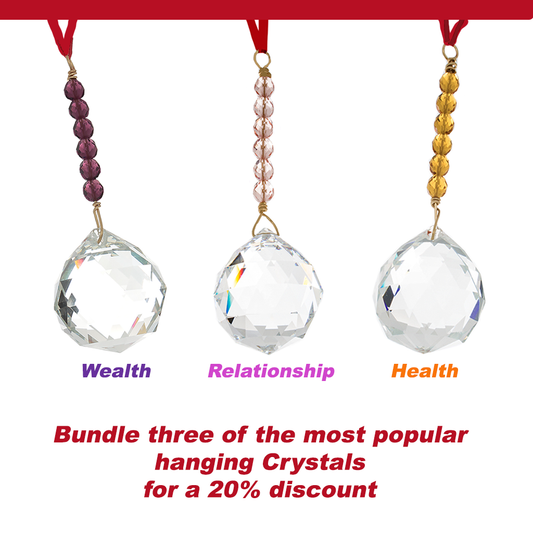 Feng Shui Hanging Crystals Three Best Selling Crystal Bundle