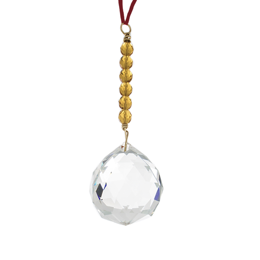 Hanging Crystal - Feng Shui - Health Area - 40mm - Sandra Jeffs