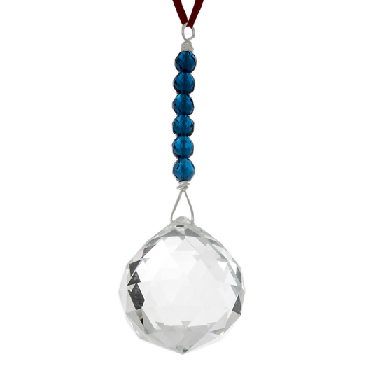 Hanging Crystal - Feng Shui - Knowledge Area - 40mm - Sandra Jeffs