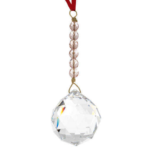 Hanging Crystal - Feng Shui - Relationship Area - 40mm - Sandra Jeffs
