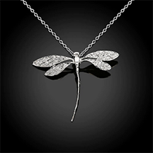 Dragon Fly Sterling Silver Necklace