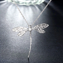 Dragon Fly Sterling Silver Necklace