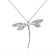 Dragon Fly Sterling Silver Necklace