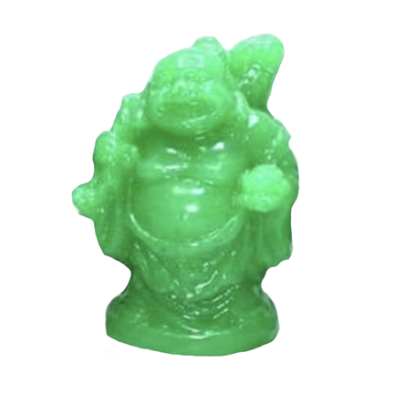 Laughing Buddha Green Statues for Good Luck & Prosperity-Good Feng Shui
