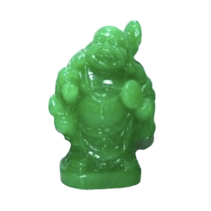 Laughing Buddha Green Statues for Good Luck & Prosperity-Good Feng Shui