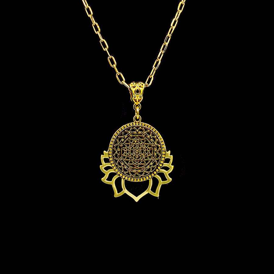 Sri Yantra Mandala Pendant Necklace