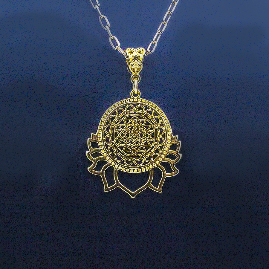 Sri Yantra Mandala Pendant Necklace