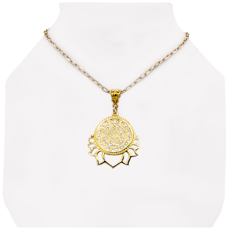 Sri Yantra Mandala Pendant Necklace