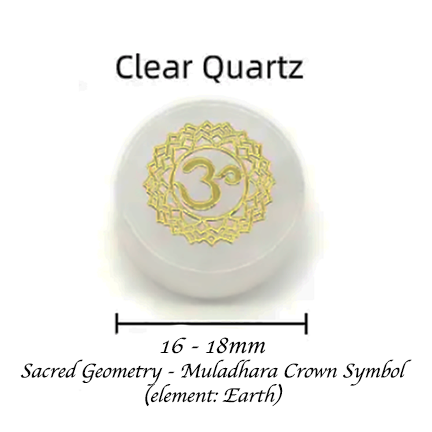 Chakra Gemstones Imprinted with Each Chakra Symbol