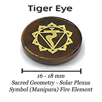 Chakra Gemstones Imprinted with Each Chakra Symbol