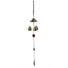 Windchime with Brass Bells and a Chinese Lucky Coin