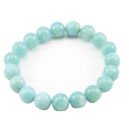 Blue Amozonite stretch Bracelet