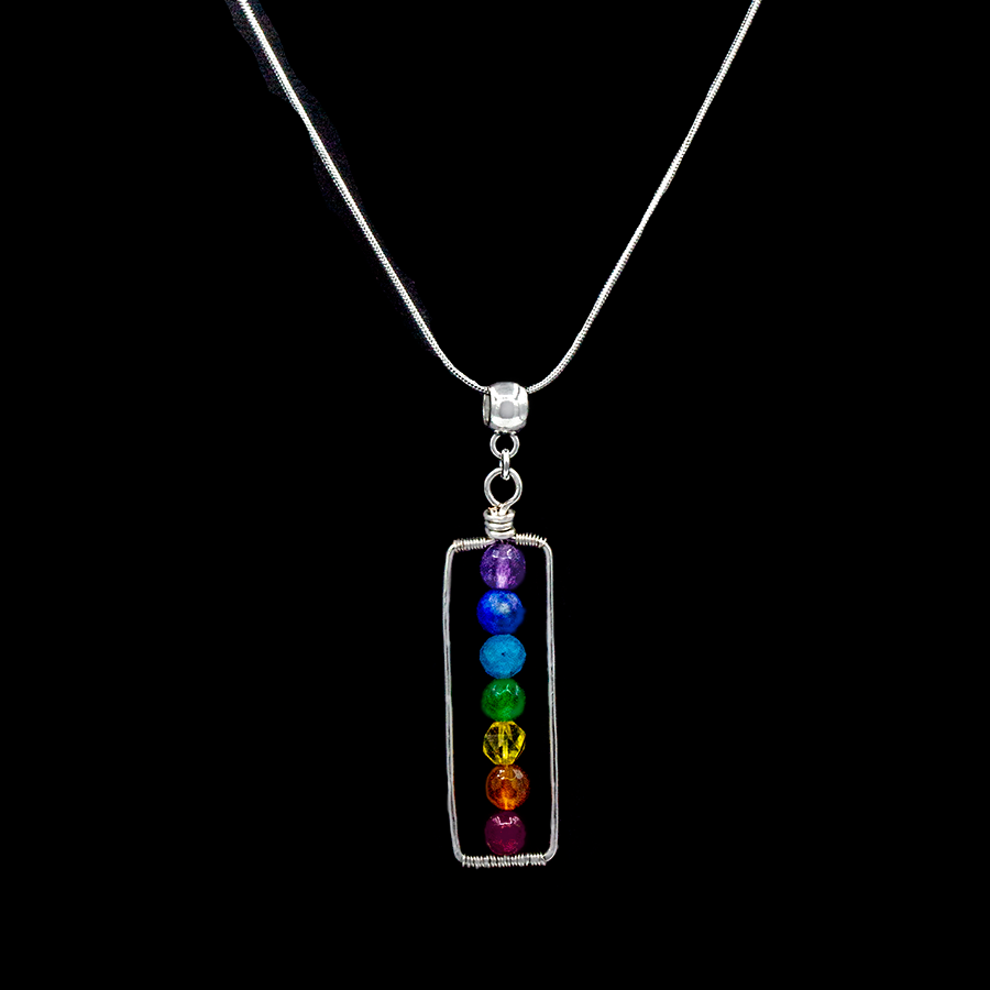 Chakra "Framed" Pendant Necklace