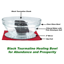 Black Tourmaline Healing-Attracting Abundance Feng Shui Bowl