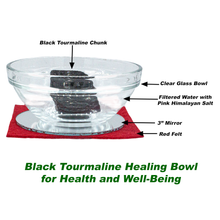 Black Tourmaline Health and Wellbeing Feng Shui Bowl
