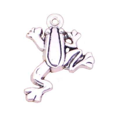Leaping or Resting Frog in Antique Silver - Charm - Spirit Animal