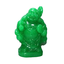 Laughing Buddha Green Statues for Good Luck & Prosperity-Good Feng Shui