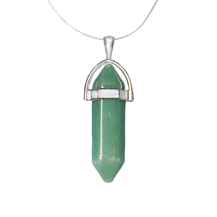 Green Aventurine Crystal Point Pendant Necklace By Lisa Angel |  notonthehighstreet.com