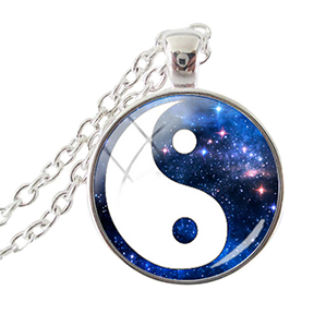 Yin Yang Starry Night Pendant Necklace - Sandra Jeffs